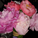 Gorgeous farm fresh peony bouquet from Evans Tree Farm and Nursery